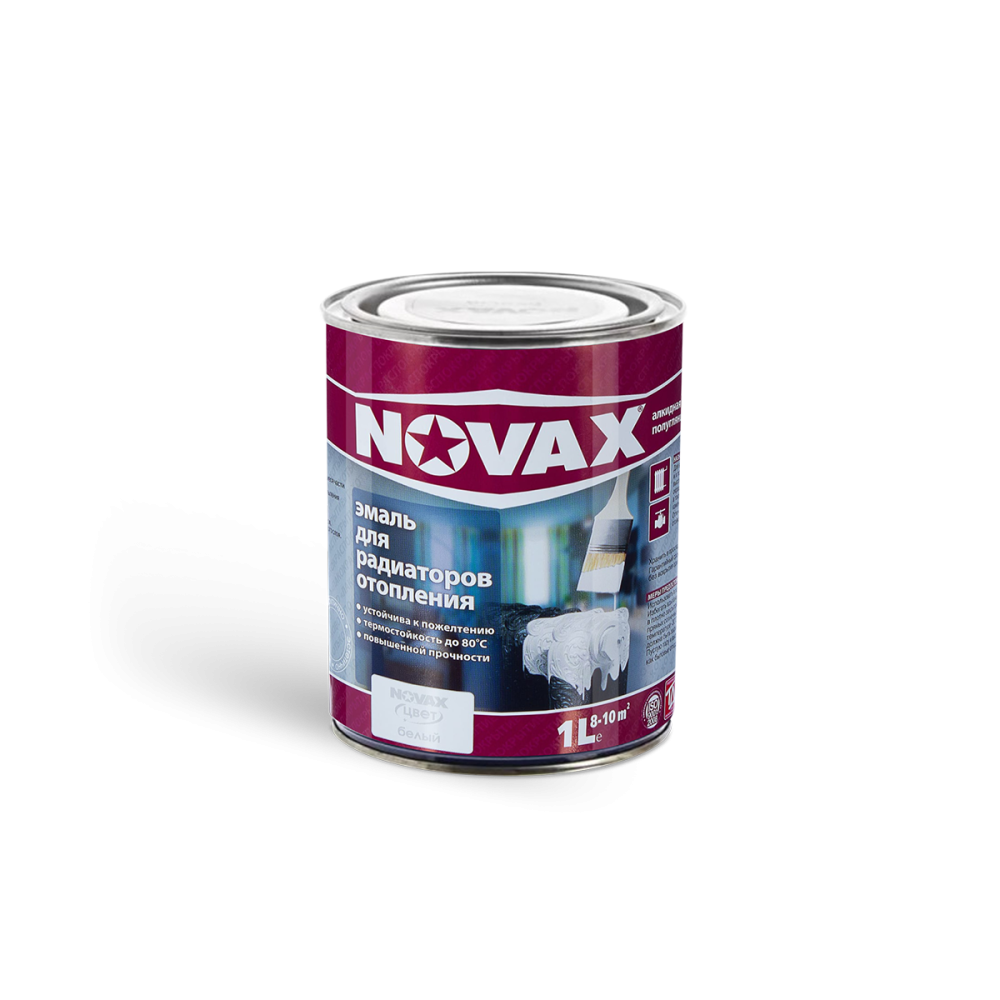 Эмаль алкидная для радиаторов отопления NOVAX